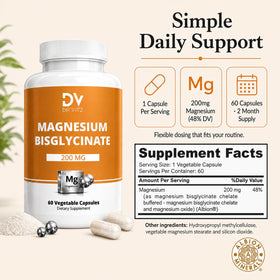 Dr Vitz Magnésium Bisglycinate 200mg gélules végétales emballage