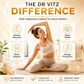 Dr Vitz Magnésium Bisglycinate 200mg gélules végétales en main