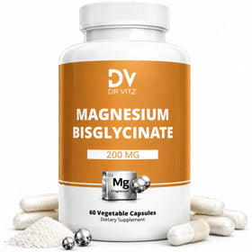 Dr Vitz Magnésium Bisglycinate 200mg gélules végétales vue de face