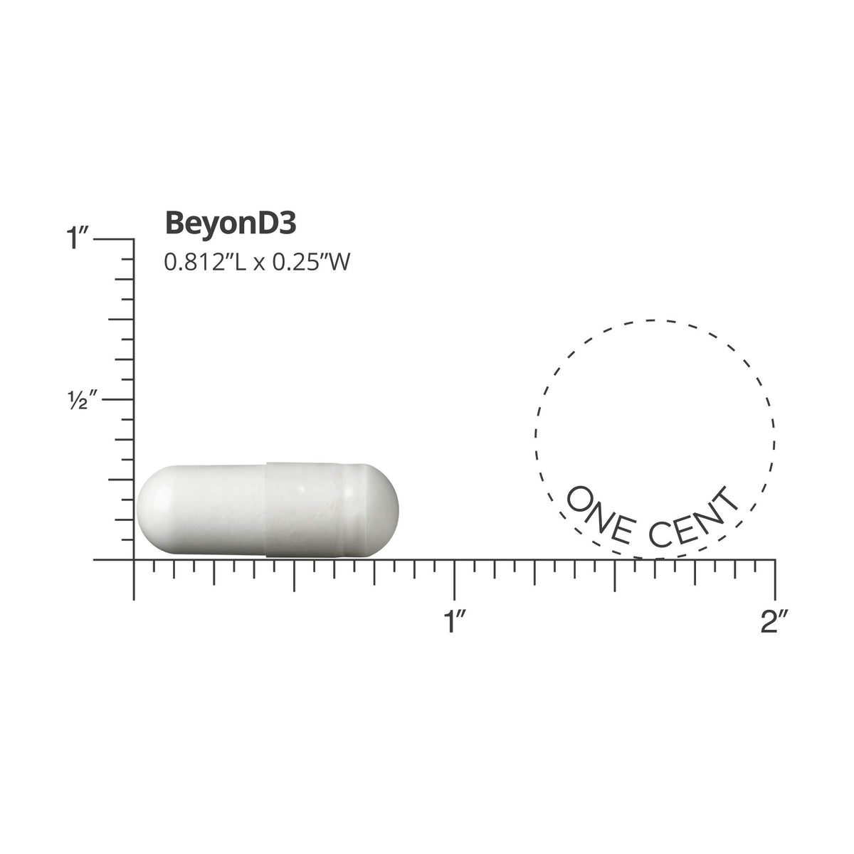 DR.WHITAKER BeyonD3, capsules de vitamine D3, vue de côté