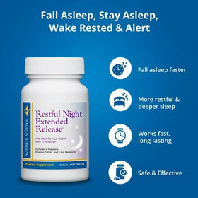 DR.WHITAKER Complément Sommeil 3 mg Mélatonine avec d'autres compléments