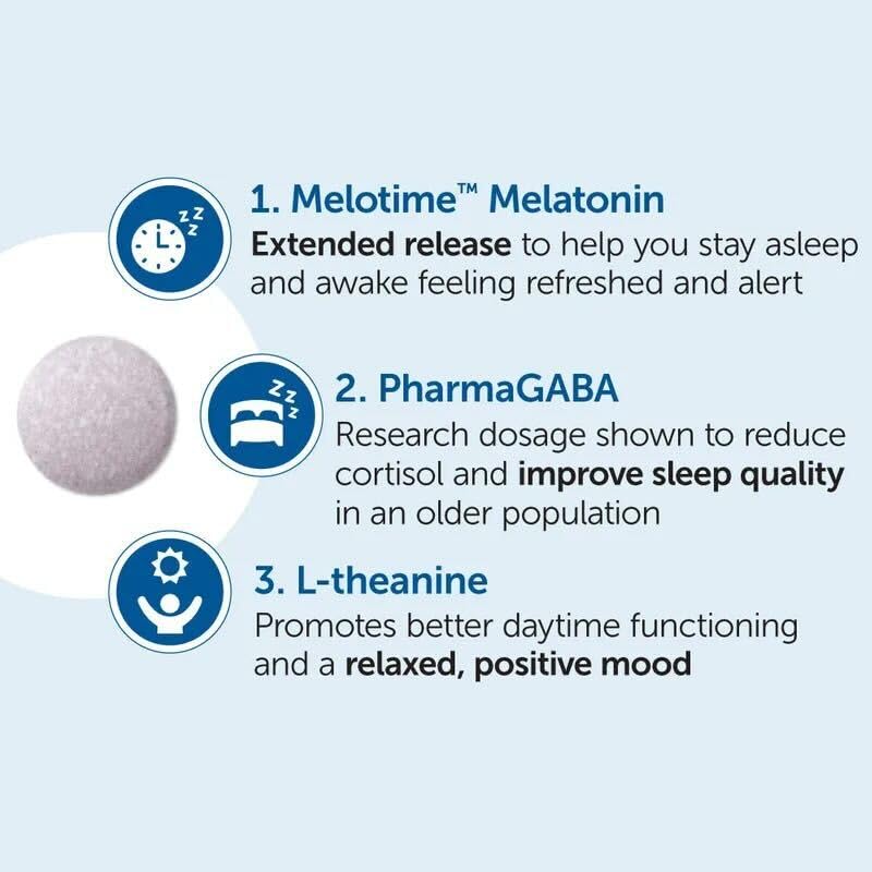 DR.WHITAKER Complément Sommeil 3 mg Mélatonine sur une table