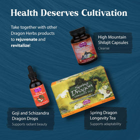 Dragon Herbs He Shou Wu étiquette avec ingrédients
