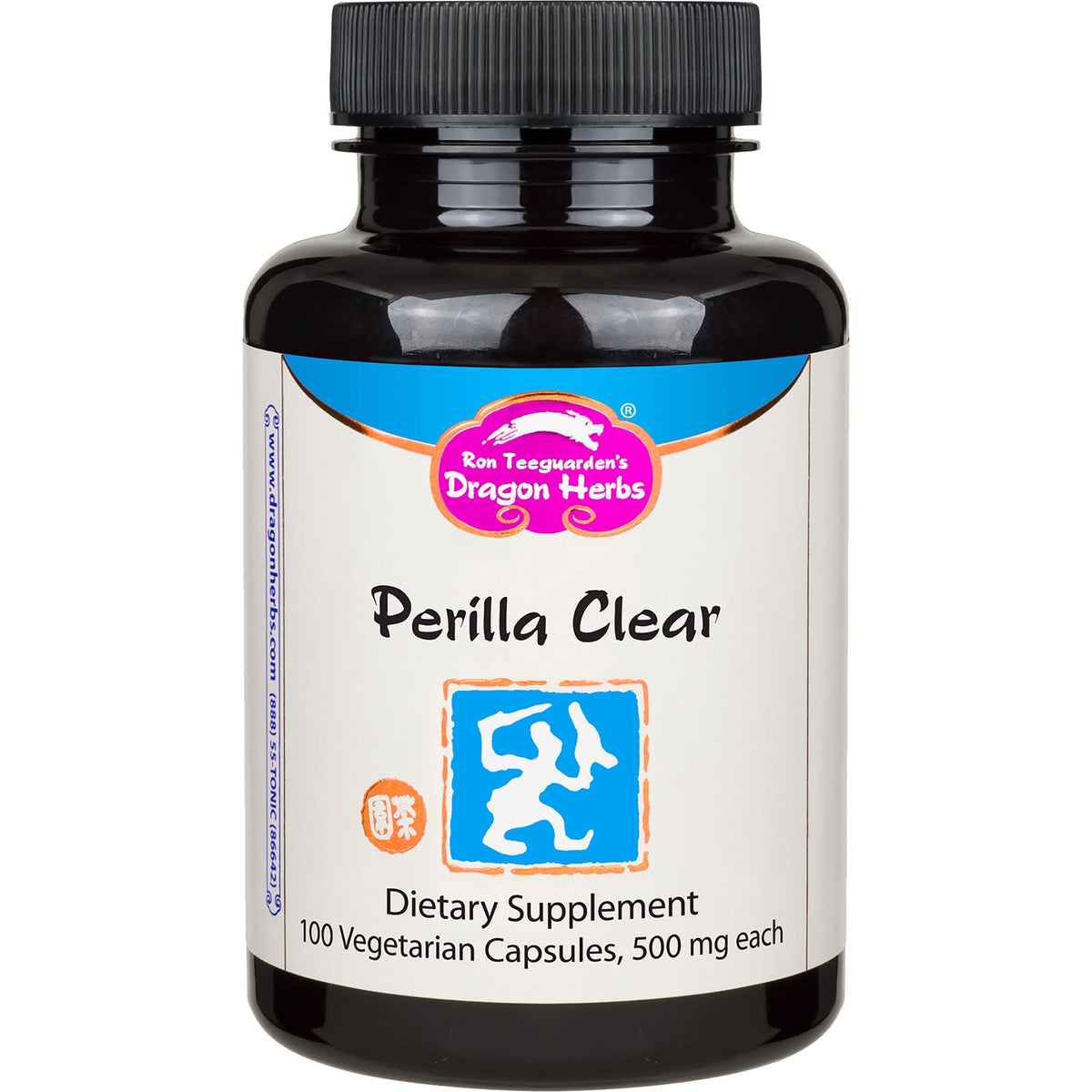 Dragon Herbs Perilla Clear Capsules 60 Capsules front view