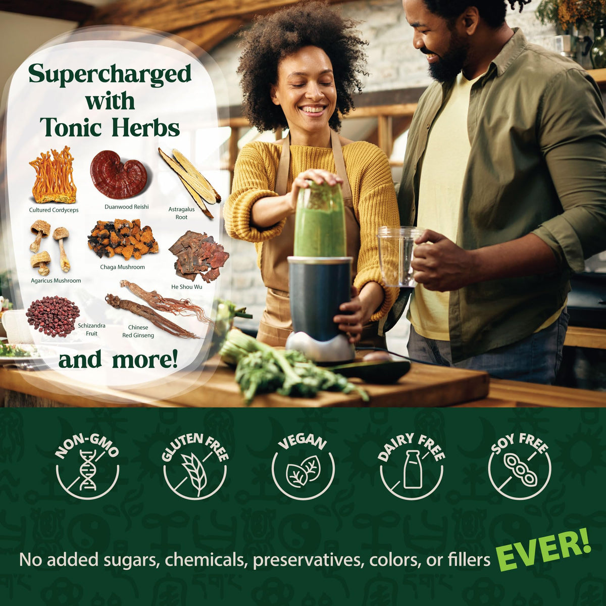 Dragon Herbs Tonic Alchemy Poudre de Super-aliments 358g échantillon de mélange