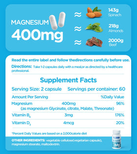 Dralot Nutrition Complément Alimentaire Magnésium 400mg 120 Caps - prise de capsules
