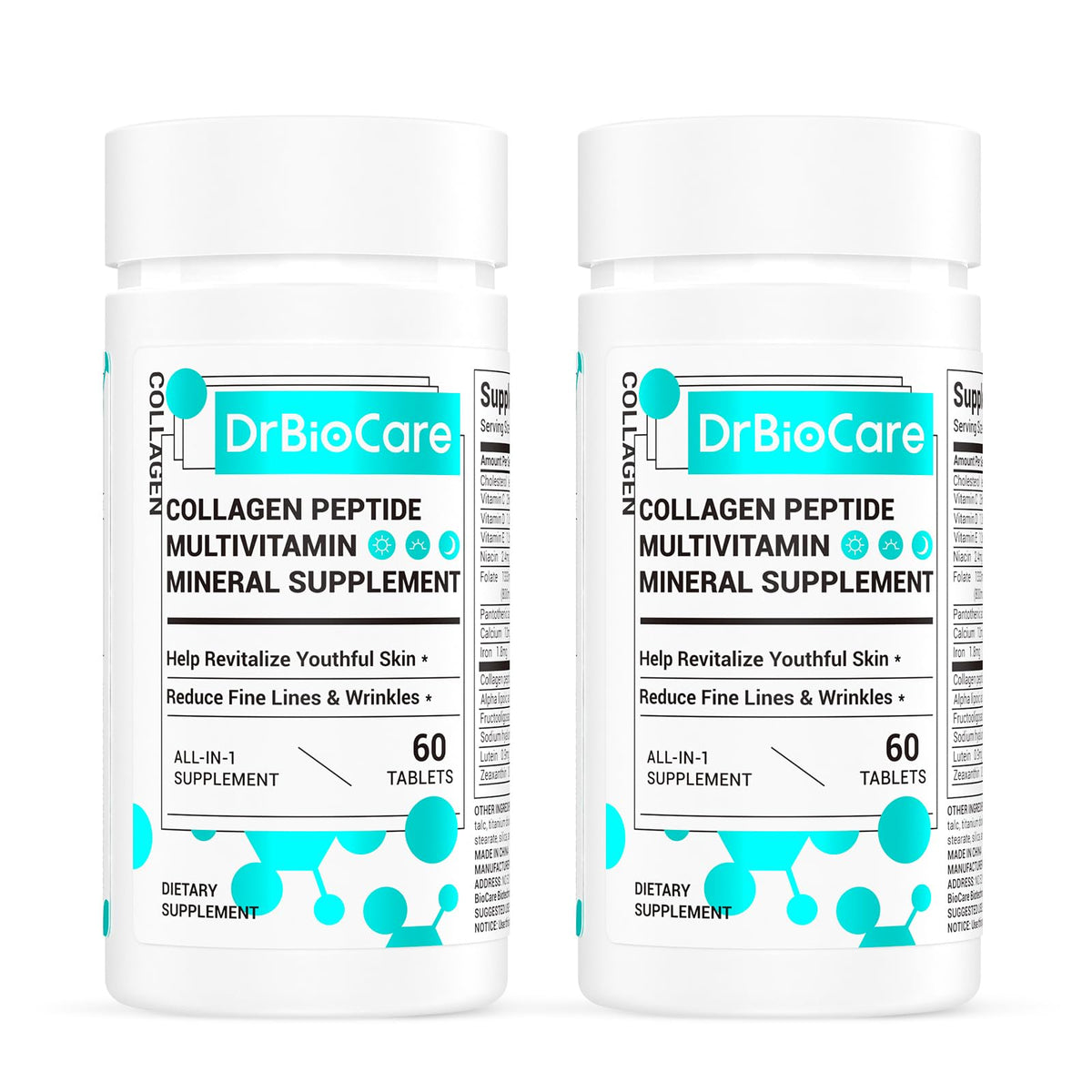 DrBioCare Collagène Peptides 120 Tablettes vue avant