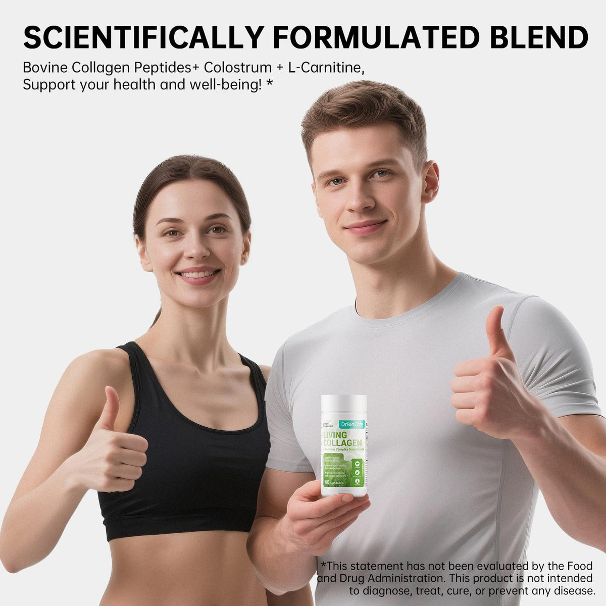 DrBioCare Complément Alimentaire Collagène L-Carnitine 60 Capsules en mode de vie