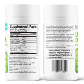 DrBioCare Complément Alimentaire Collagène L-Carnitine 60 Capsules en gros plan