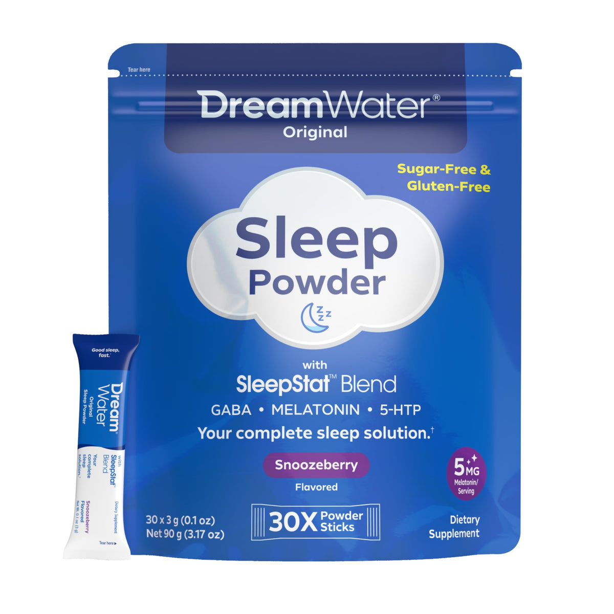 Dream Water Poudre de Sommeil Snoozeberry 30 sticks en boîte