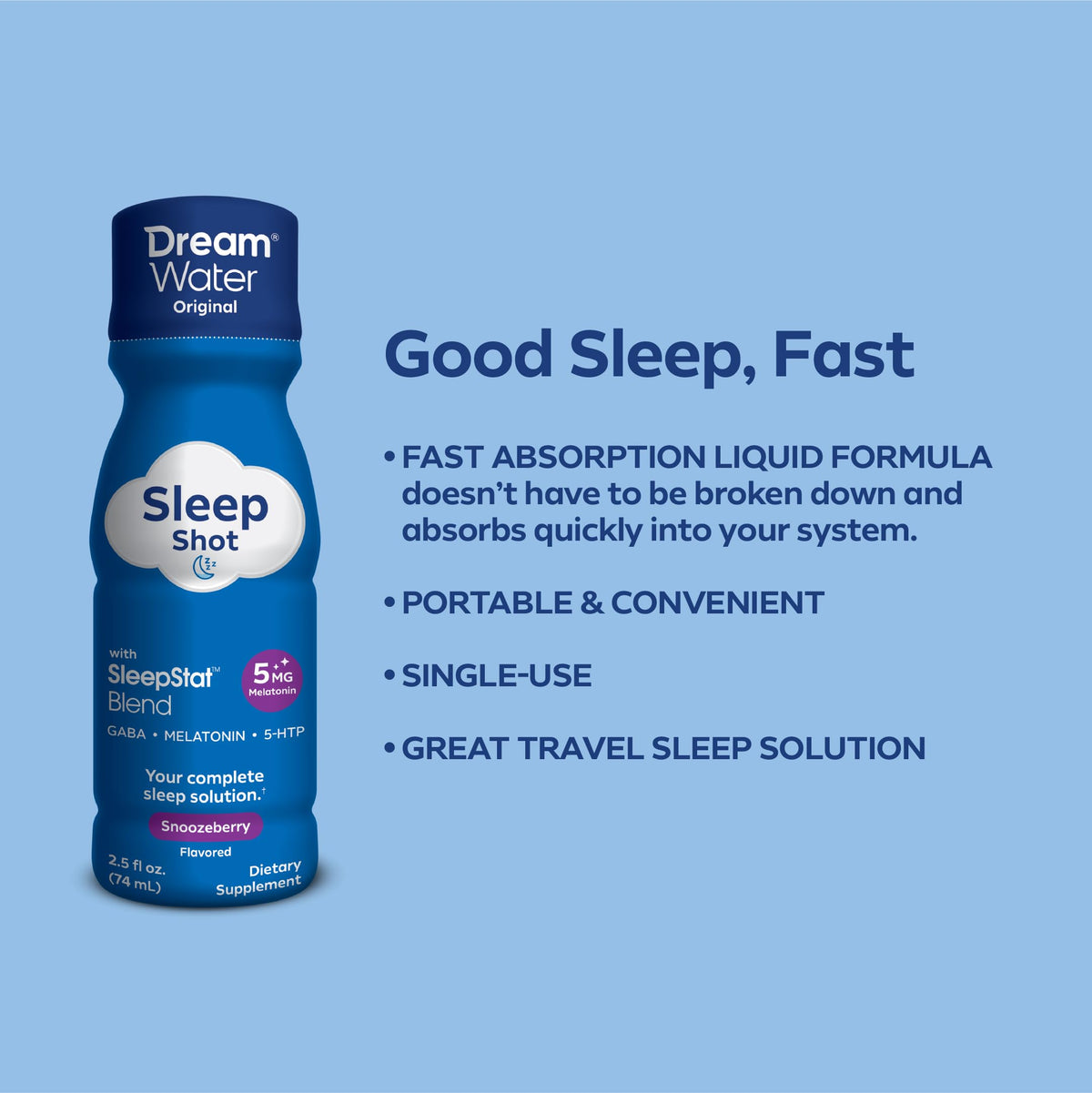 Dream Water Shots de Sommeil - Présentation du produit