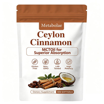DRECILOR capsules de cannelle de Ceylan softgels en vue avant