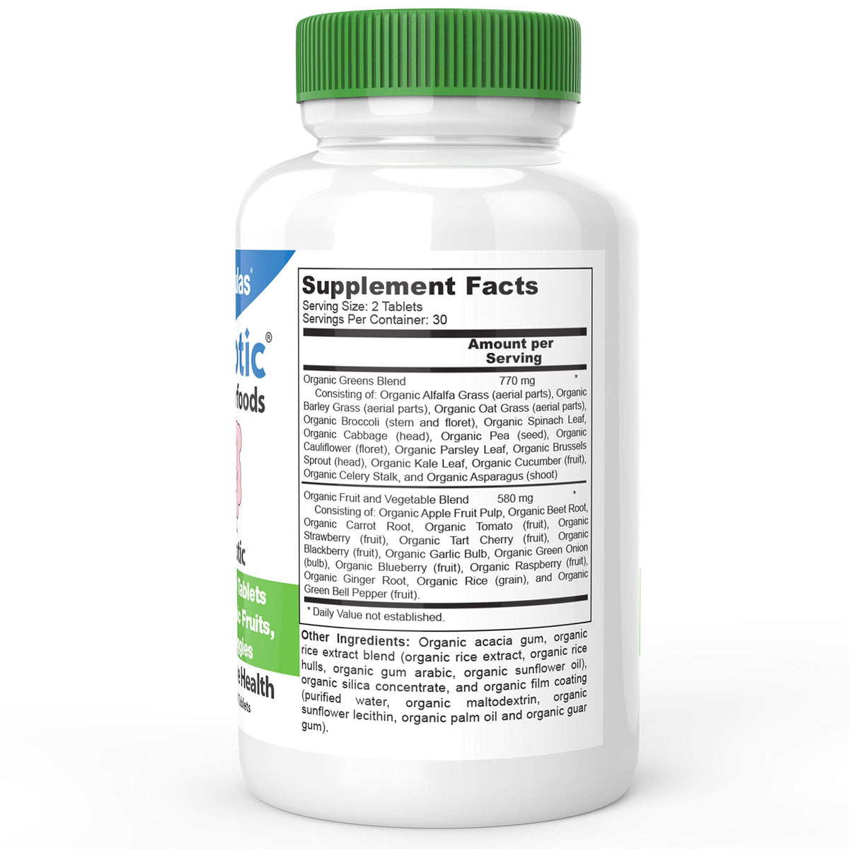 DrFormulas Complément Alimentaire Prébiotique 60 Comprimés Bio - Détails des ingrédients