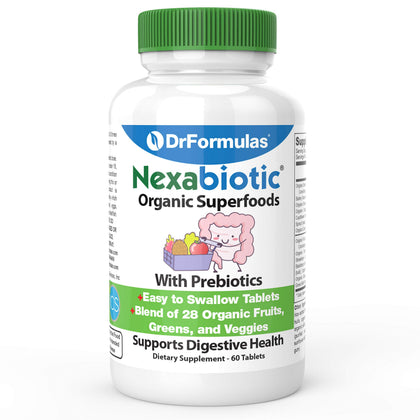 DrFormulas Complément Alimentaire Prébiotique 60 Comprimés Bio - Vue de face