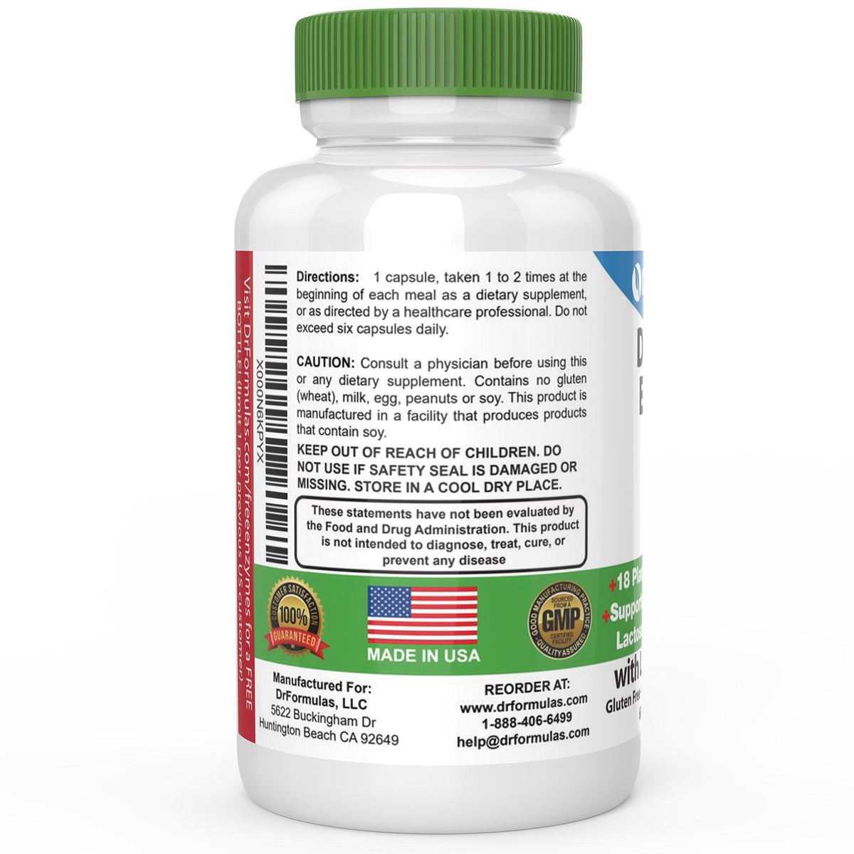 DrFormulas Enzymes daily flacon avec étiquette