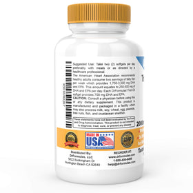 DrFormulas Omega 3 Huile de Poisson 2000mg gélule sur table