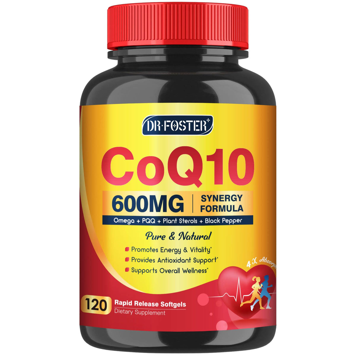 DRFOSTER CoQ10 600 mg flacon de 120 gélules, vue de face
