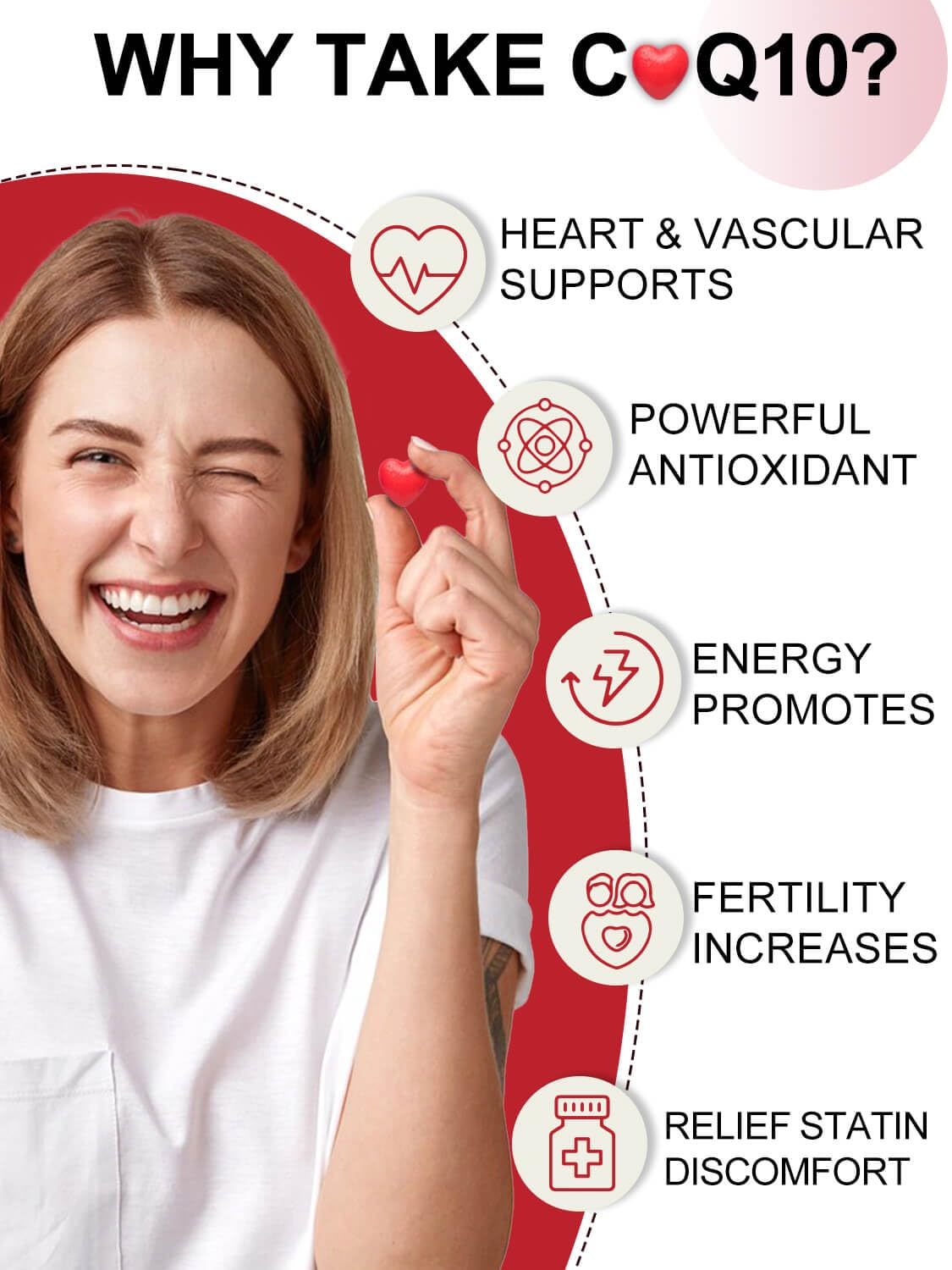 DRFOSTER CoQ10 600 mg Ubiquinol sur fond blanc