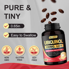 DRFOSTER CoQ10 Ubiquinol 100mg sur fond neutre