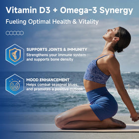 DRFOSTER Huile de Poisson Omega-3 2000mg gélules dans un verre