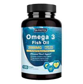 DRFOSTER Huile de Poisson Omega-3 2000mg gélules molles devant