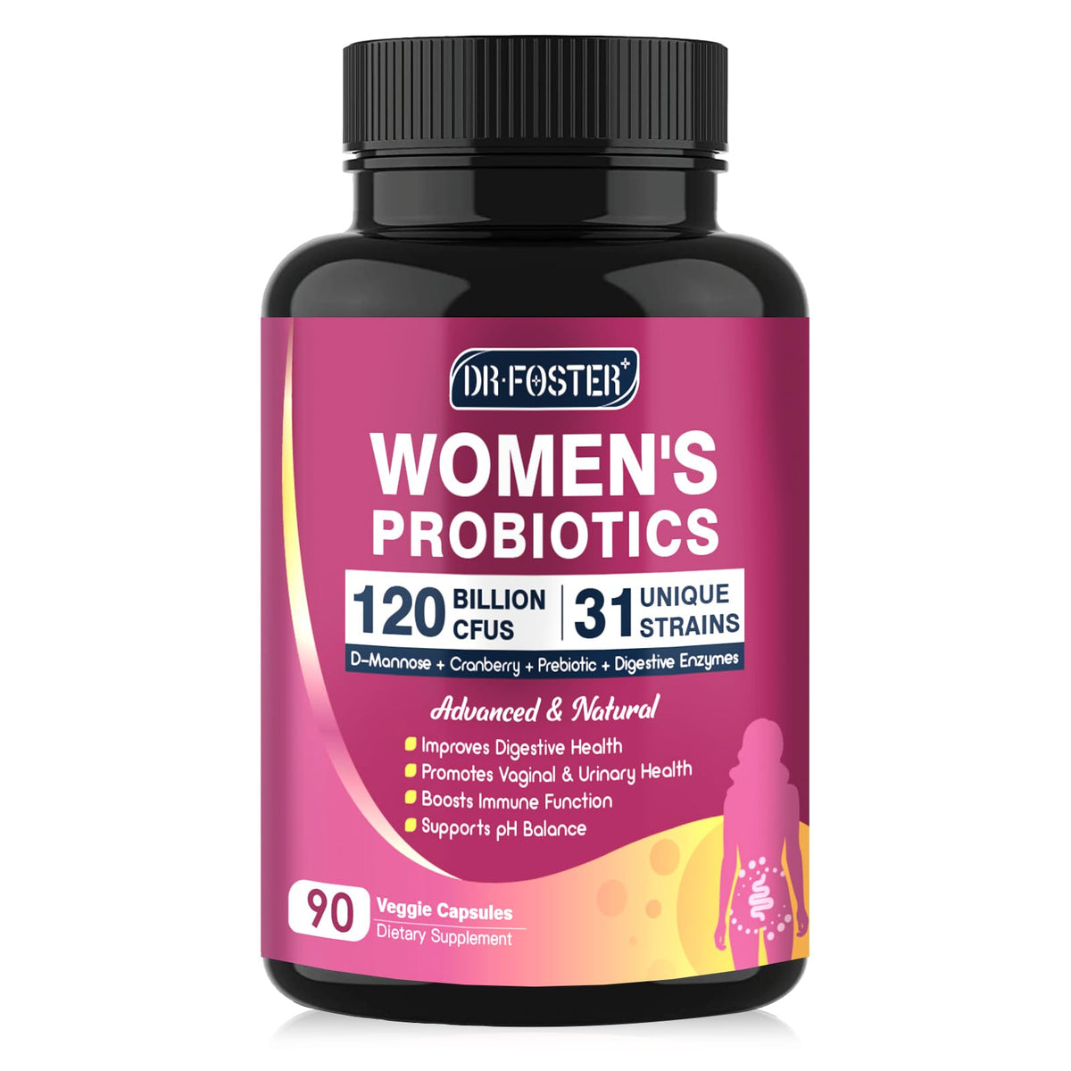 DRFOSTER Probiotique Femme 90 Capsules vue de face