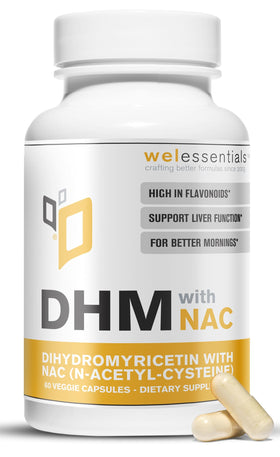 drinkwel DHM avec NAC 650mg 60 capsules vue de face