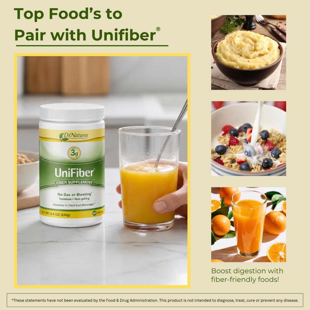 DrNatura Unifiber 320g produit avec des fruits frais