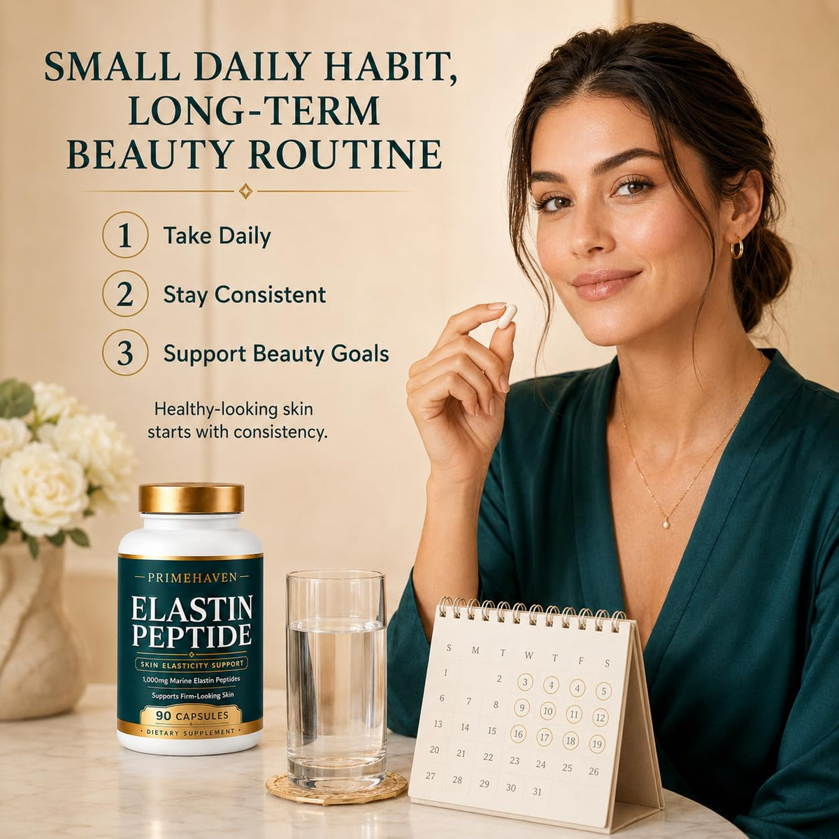 DROWZEN Peptides d'Élastine avec arrière-plan naturel