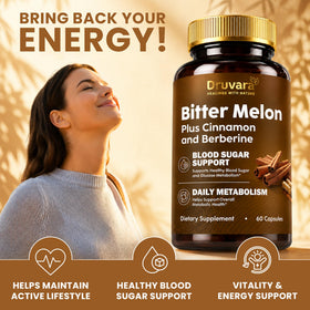 Druvara Capsules de Melon Amer, gros plan sur les ingrédients