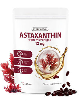 DRZIHOOCH Astaxanthin 12mg 150 gélules en sachet refermable