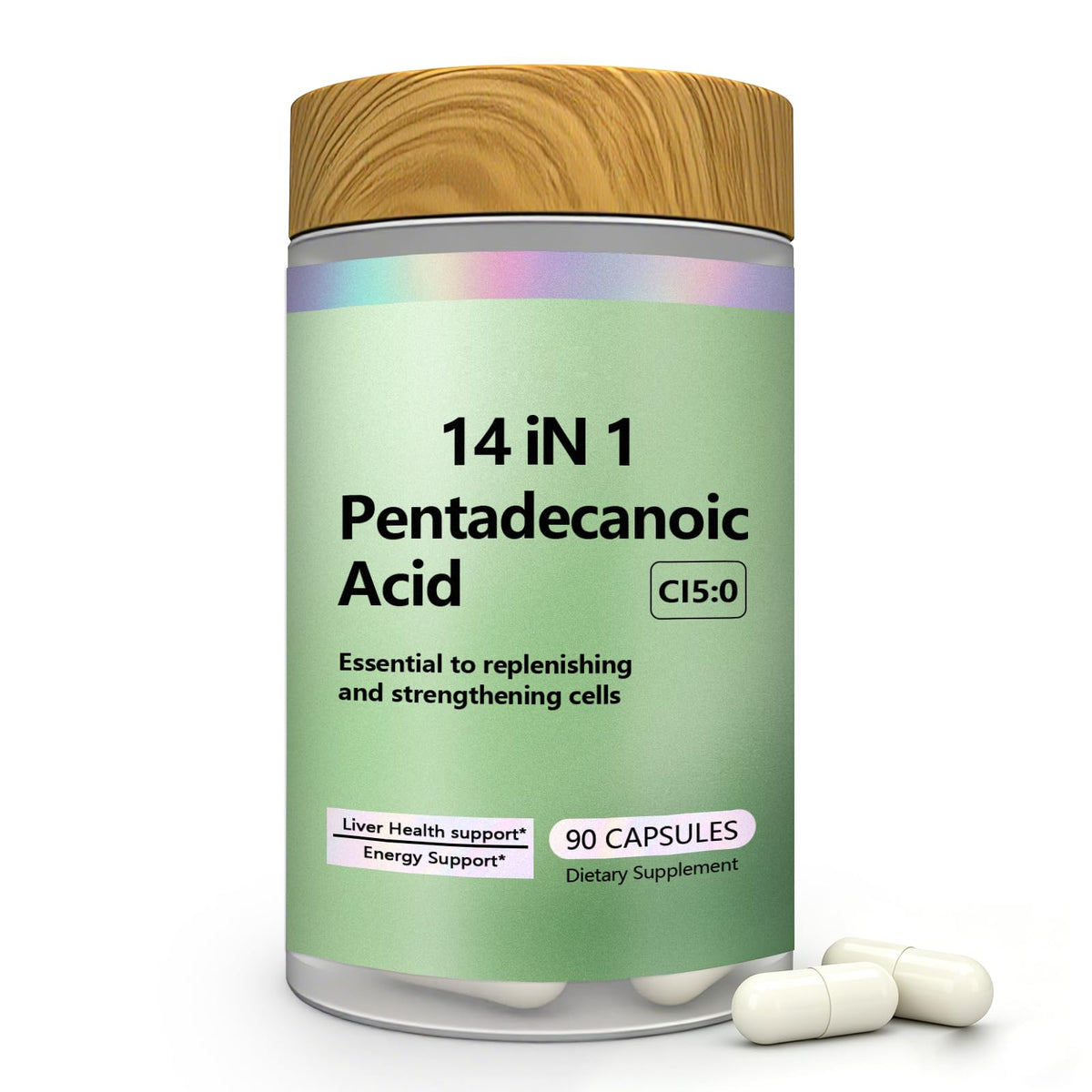 DTORUNI Acide Pentadécanoïque 90 capsules vue avant