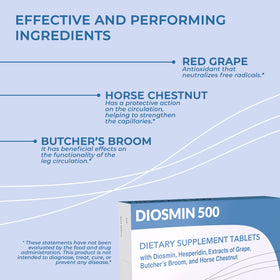 DULÀC Diosmin 500mg 40 comprimés informations nutritionnelles