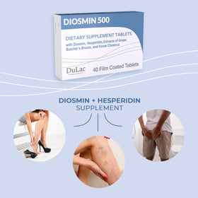 DULÀC Diosmin 500mg comprimés vue de côté