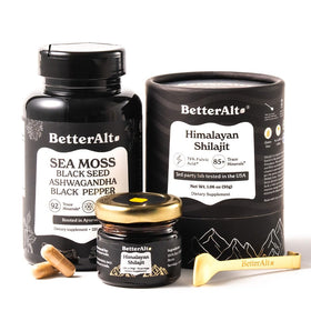 Duo de résine Shilajit 30 g et capsules de mousse de mer irlandaise
