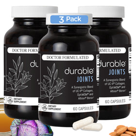 Durable Complément Alimentaire Articulaire UC-II Collagène 180 Capsules vue de face