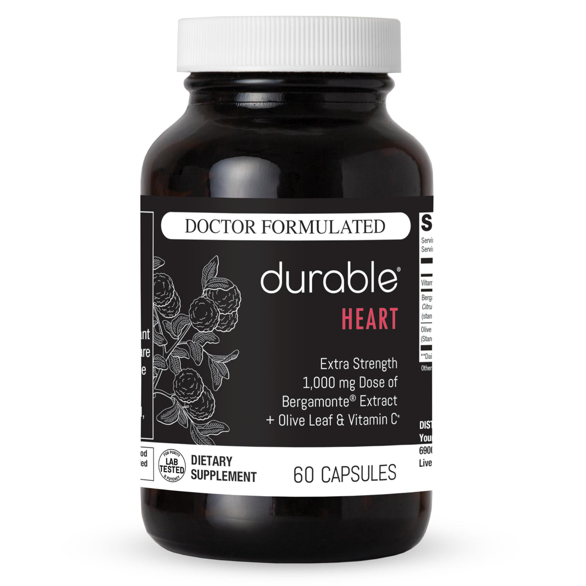 Durable Complément Alimentaire Cœur 1 000 mg bouteille vue avant