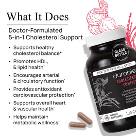 Durable Complément Alimentaire Riz Rouge 1 600 mg - dosage de la capsule