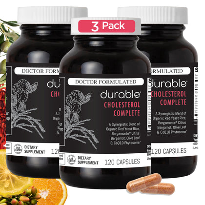 Durable Complément Alimentaire Riz Rouge 1 600 mg - vue de face