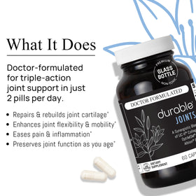 Durable Compléments Joints UC-II Collagène 60 Capsules côté