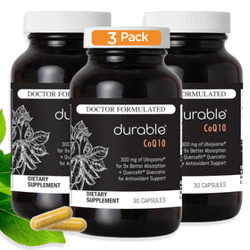 Durable CoQ10 300 mg Ubiqsome capsules en vue de face