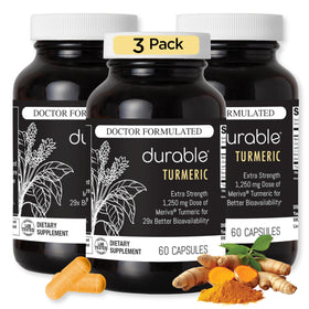 Durable Curcuma Meriva 1250 mg 180 capsules vue de face