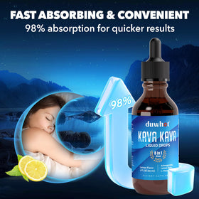 duwhot Extrait de Kava Kava 1000mg flacon avec goutte