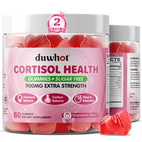 duwhot Gummies Cortisol 15 en 1 pot de 120 unités vue avant