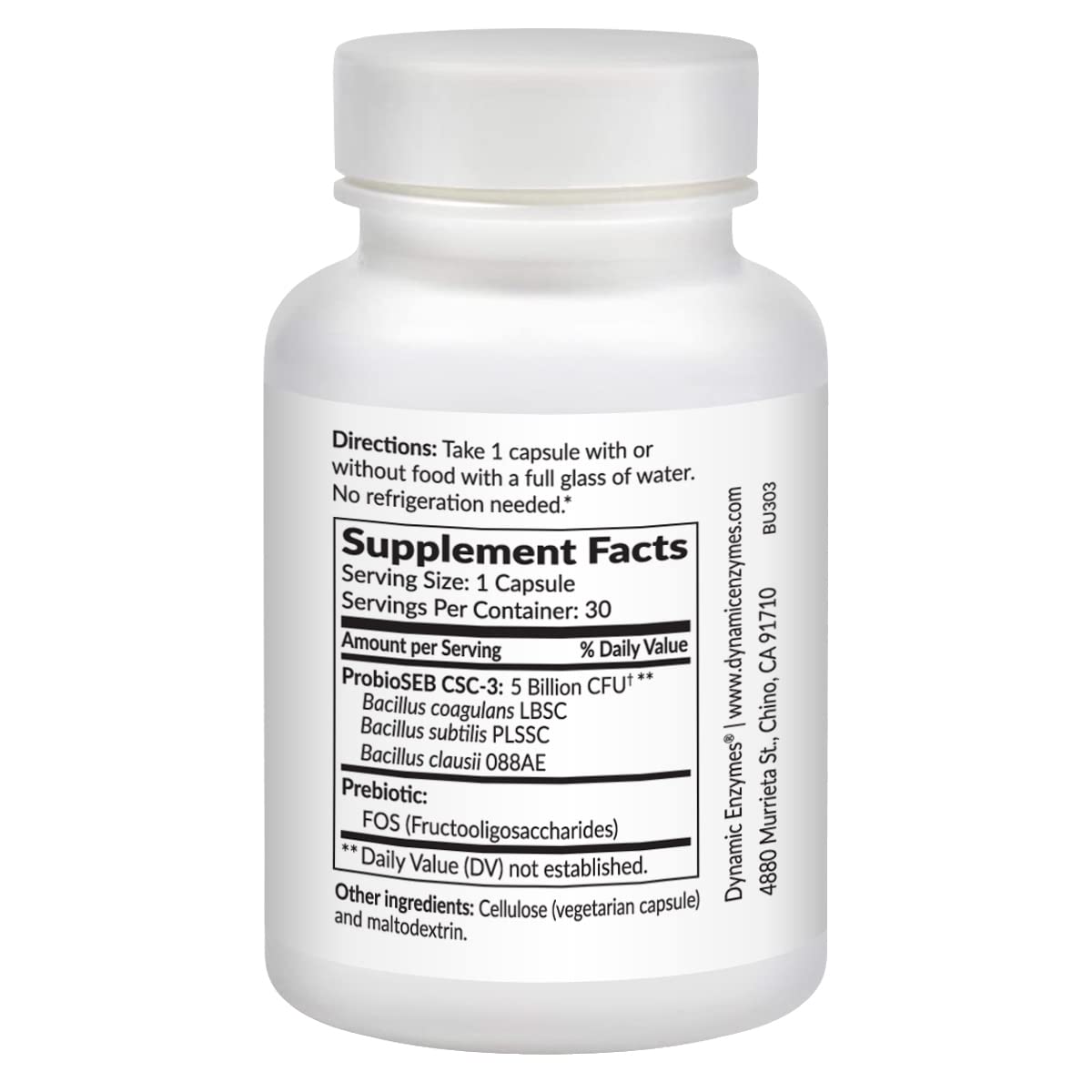 Dynamic Enzymes Biome Ultra Probiotique capsules ouvertes