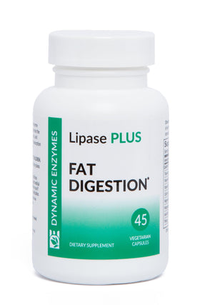 Dynamic Enzymes Lipase Plus 45 capsules végétariennes en boîte