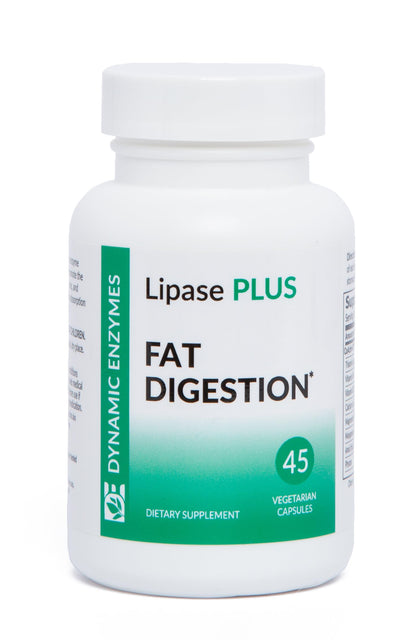 Dynamic Enzymes Lipase Plus 45 capsules végétariennes en boîte