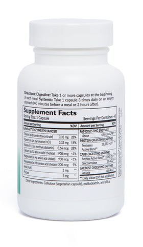 Dynamic Enzymes Lipase Plus capsules ouvertes sur une table