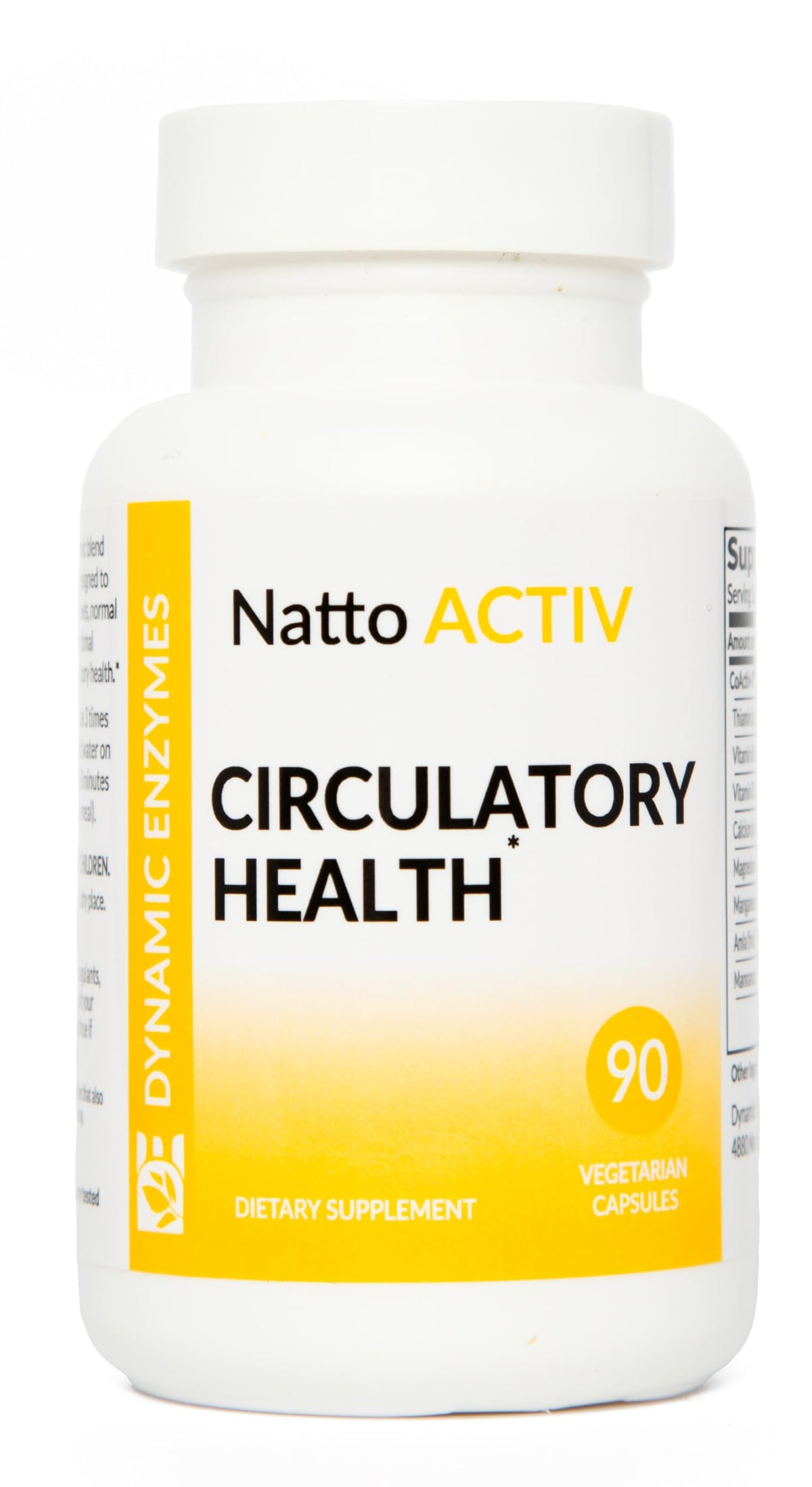 Dynamic Enzymes Natto ACTIV 90 capsules vue avant