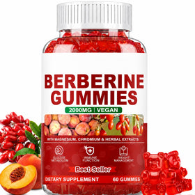 Dytiva Bloom Gummies Berberine 2000mg avec Chrome, flacon de 60 gummies